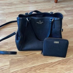 Kate Spade Black Purse w/ Matching Wallet